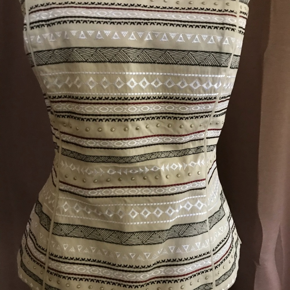 Zipper corset top